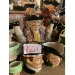 A LARGE COLLECTION OF VARIOUS TOBY JUGS