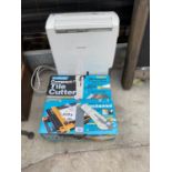 A COMPACT PLUS TILE CUTTER AND AN AIR CONDITIONING UNIT