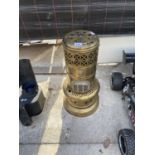 A VINTAGE BRASS VALOUR HEATER