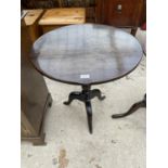 A GEORGE III TRIPOD TABLE, 25" DIAMETER