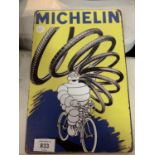 A VINTAGE STYLE 'MICHELIN MAN' GARAGE/MAN CAVE TIN METAL SIGN 20X30CM