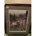 A FRAMED LIMITED EDITION NORTHERN ART PRINT 'LANCASHIRE PROTEST' BY ARTHUR DELANEY 259/850