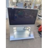 A 42" PANASONIC VIERA TELEVISION WITH STAND AND REMOTE BELIEVED IN WORKING ORDER BUT NO WARRANTY