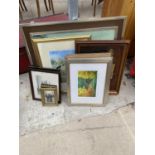 A LARGE ASSORTMENT OF FRAMED PRINTS AND PICTURES