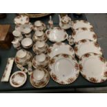 A 35 PIECE SET OF ROYAL ALBERT 'OLD COUNTRY ROSES' TO INCLUDE SIX TRIOS