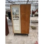 A G PLAN E GOMME TEAK AND CREAM WARDROBE