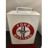 A 'FORD MUSTANG' FUEL CAN WITH BRASS LID