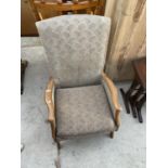 A COLUMBINE UPHOLSTERY (REGD SERIES 23) FIRESIDE CHAIR