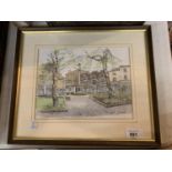 TWO SIGNED PRINTS OF NANTWICH ONE BEING FRAMED