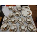 A VICTORIA CARLSBAD AUSTRIA FLORAL DECORATED TEA SET