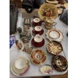 A COLLECTION OF MIXED CHINA TO INCLUDE AYNSLEY, CAVERSWALL, GOEBEL ETC