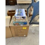 A NEW AND BOXED POWER AIRFRYER COOKER AND AN ASSORTMENT OF JIGSAW PUZZLES