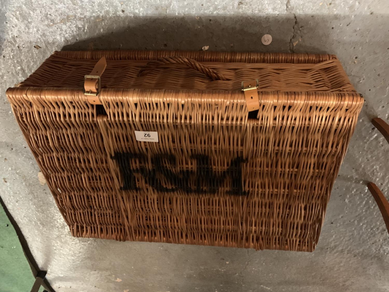 A FORTNUM AND MASON HAMPER BASKET