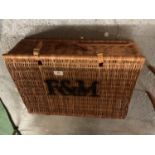 A FORTNUM AND MASON HAMPER BASKET