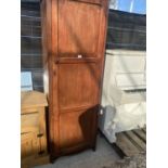 A MID 20TH CENTURY SINGLE DOOR HALL WARDROBE