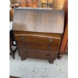 AN OAK BUREAU, 30" WIDE