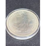 A SILVER BRITANNIA 1 OZ £2 COIN