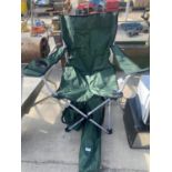 TWO FOLDING CAMPING CHAIRS WITH CARRY BAGS