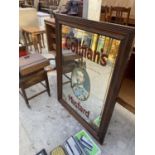 A VINTAGE COLMANS MUSTARD PUB MIRROR