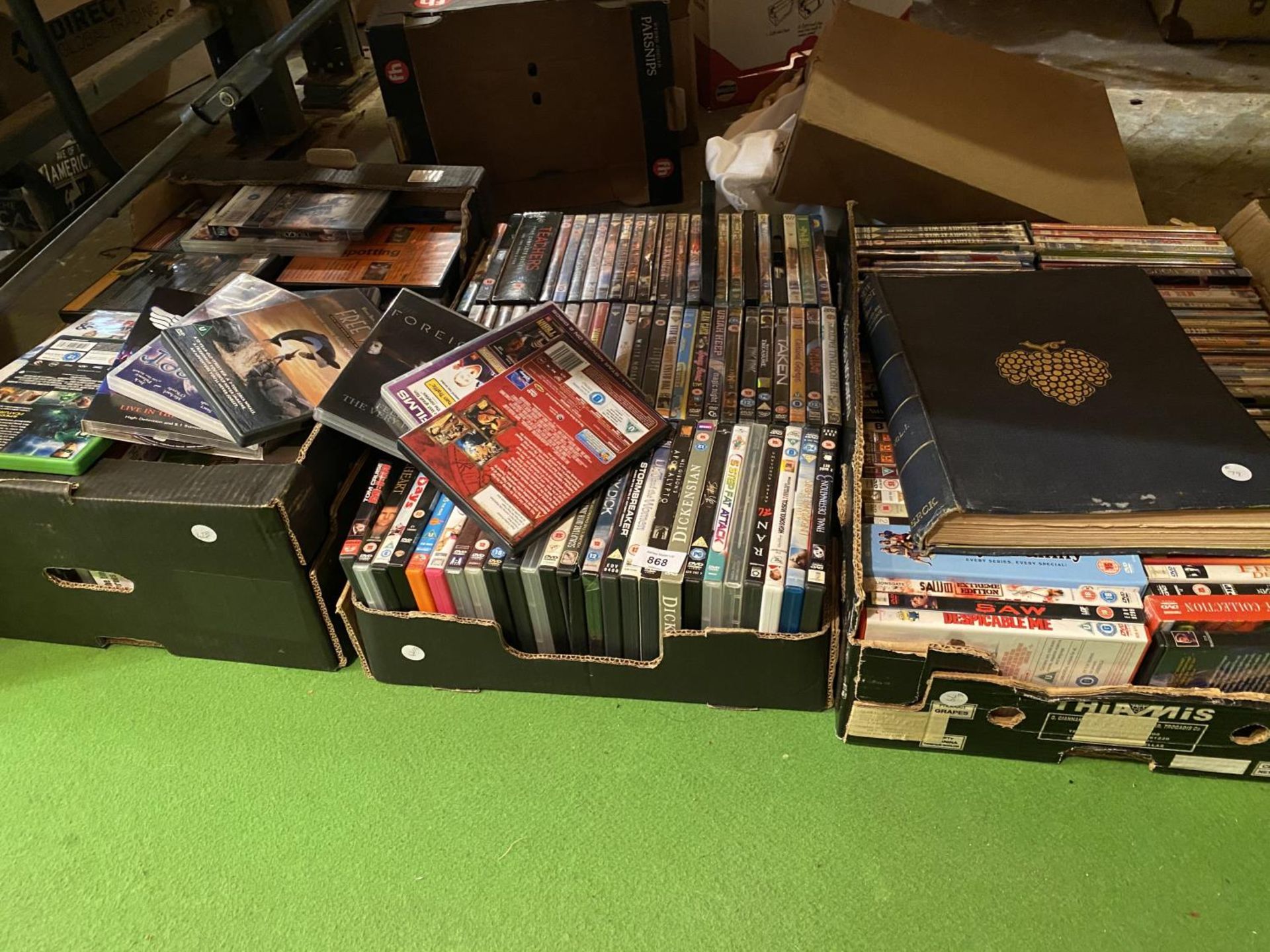 A VERY LARGE QUANTITY OF DVDS COVERING SEVERAL VARIOUS GENRES