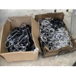 A LARGE QUANTITY OF CABLES TO INCLUDE IPHONE AND SAMSUNG CHARGERS ETC