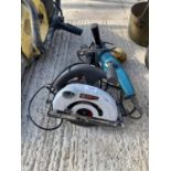 A CIRCULAR SAW AND A MAKITA ANGLE GRINDER