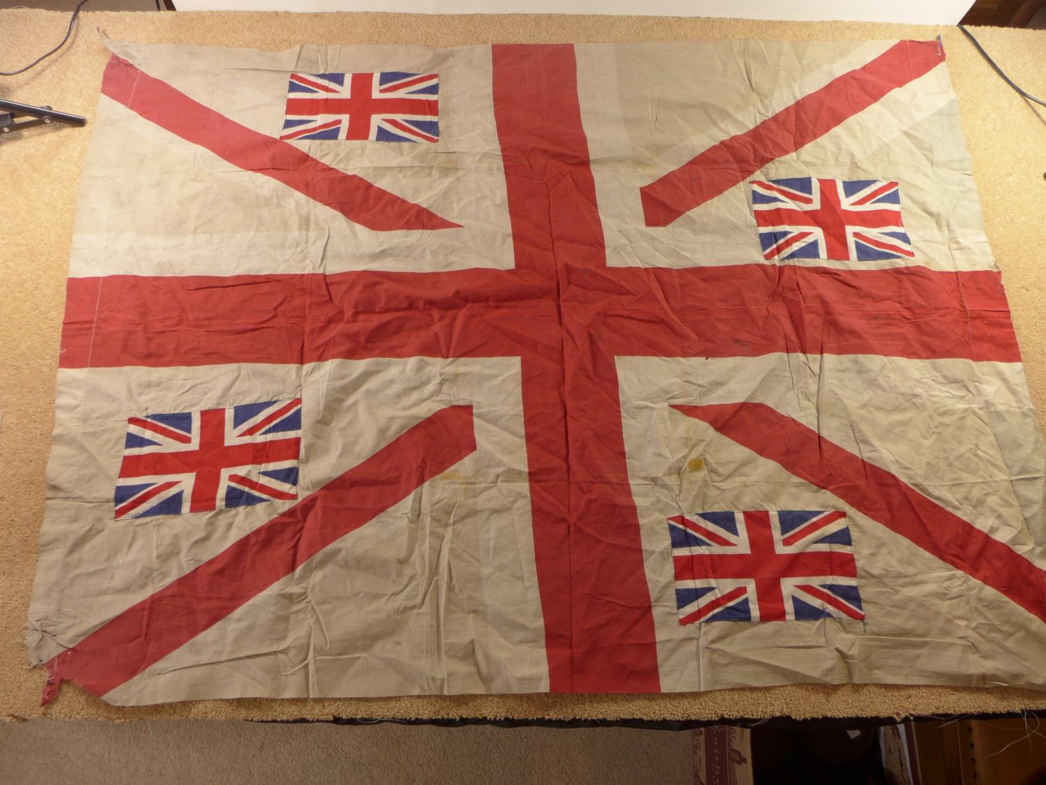 A COTTON UNION JACK FLAG, 95x130CM