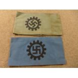 TWO NAZI GERMANY ARMBANDS