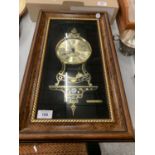 A QUALITY COLLAGES 'LOUIS XVI' WATCH AND CLOCK PARTS WALL CLOCK (BATTERY OPERATED) - 51CM X 30CM