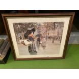 A FRAMED PICTURE 'STREET SELLERS'