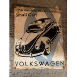 A 'VOLKSWAGEN' ENAMEL SIGN