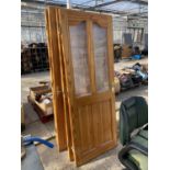 A COLLECTION OF 5 INTERNAL WOODEN DOORS