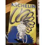 A METAL 'MICHELIN' SIGN