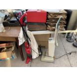 THREE VARIOUS VACCUUM CLEANERS TO INCLUDE A BISSELL AND AN ELECTROLUX