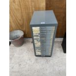 A METAL 20 DRAWER A4 FILING CABINET