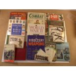 A COLLECTION OF BOOKS ON WORLD WAR I AND II, SAS SURVIVAL GUIDE ETC