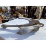 A VINTAGE FOLDING BOAT ANCHOR