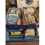 FOUR BOXES OF VINTAGE BEER MATS