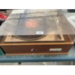 A LENCO GOLDRING RECORD PLAYER IN CASE BELIEVED IN WORKING ORDER BUT NO WARRANTY