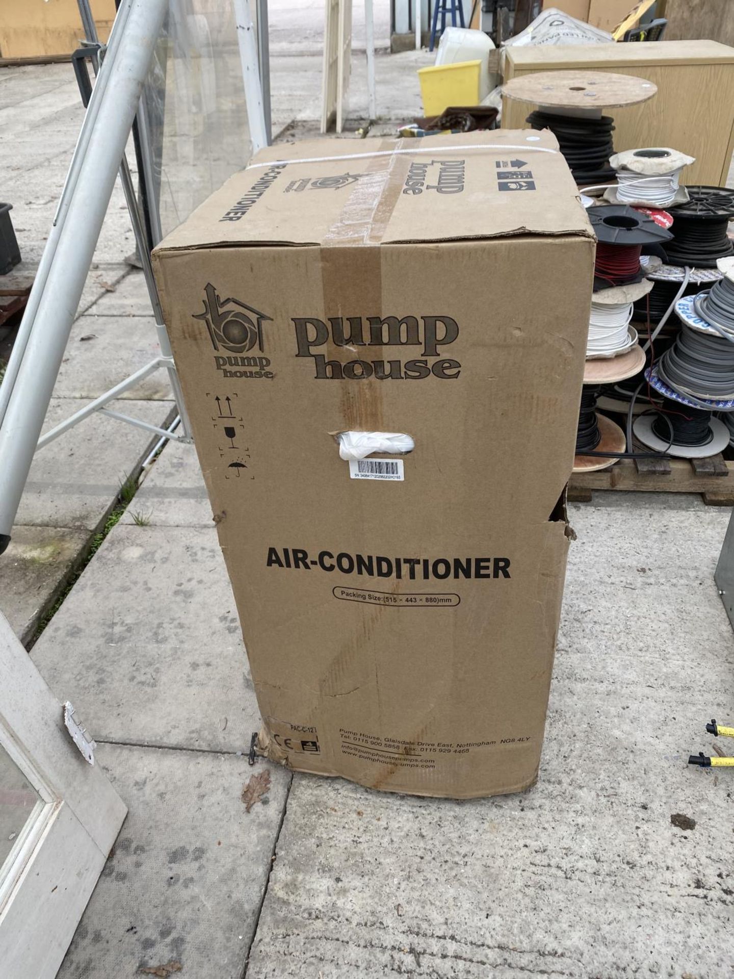 A 'PUMP HOUSE' AIR CONDITIONER - NO VAT