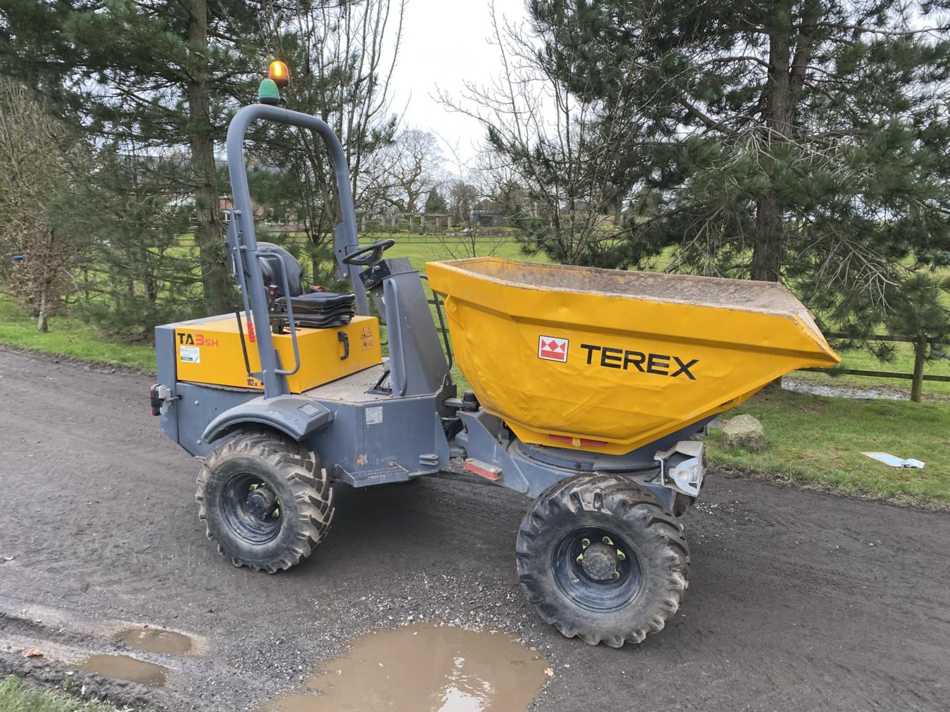 A TEREX TA 3SH 3 TONNE SWIVEL DUMPER BX14 LFB 1101 HOURS +VAT WITH V5 ALSO SECURITY CODE PAD - Image 2 of 12