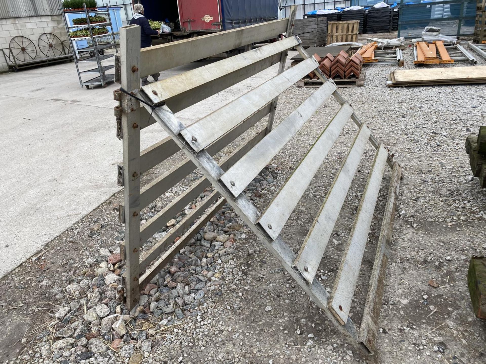 A PAIR OF CATTLE CONTAINER GATES + VAT - Image 2 of 2