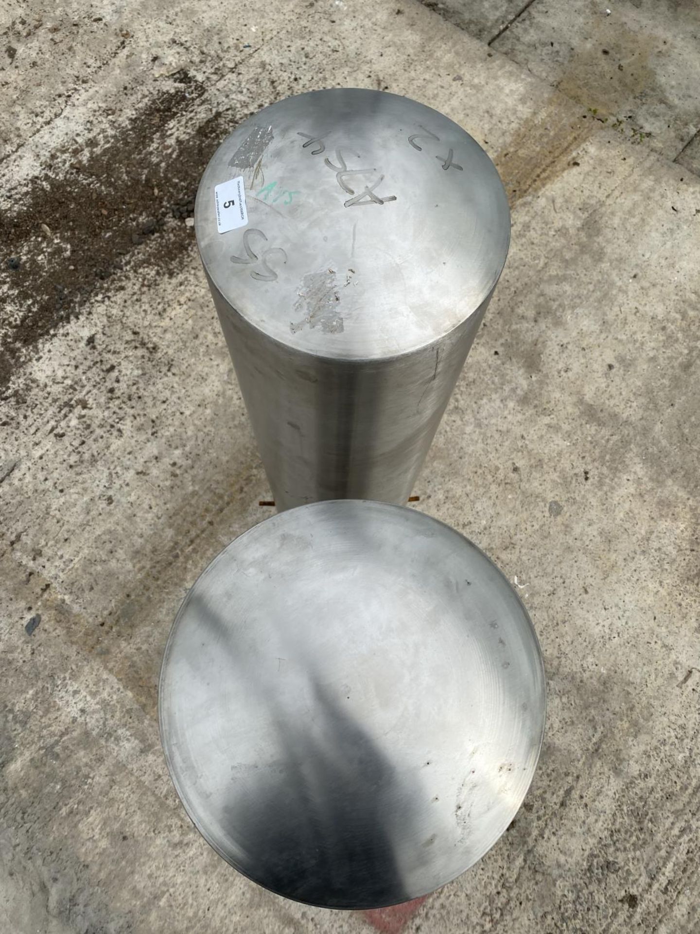 TWO BOLLARDS 41" HIGH 10" DIAMETER - NO VAT - Image 4 of 4