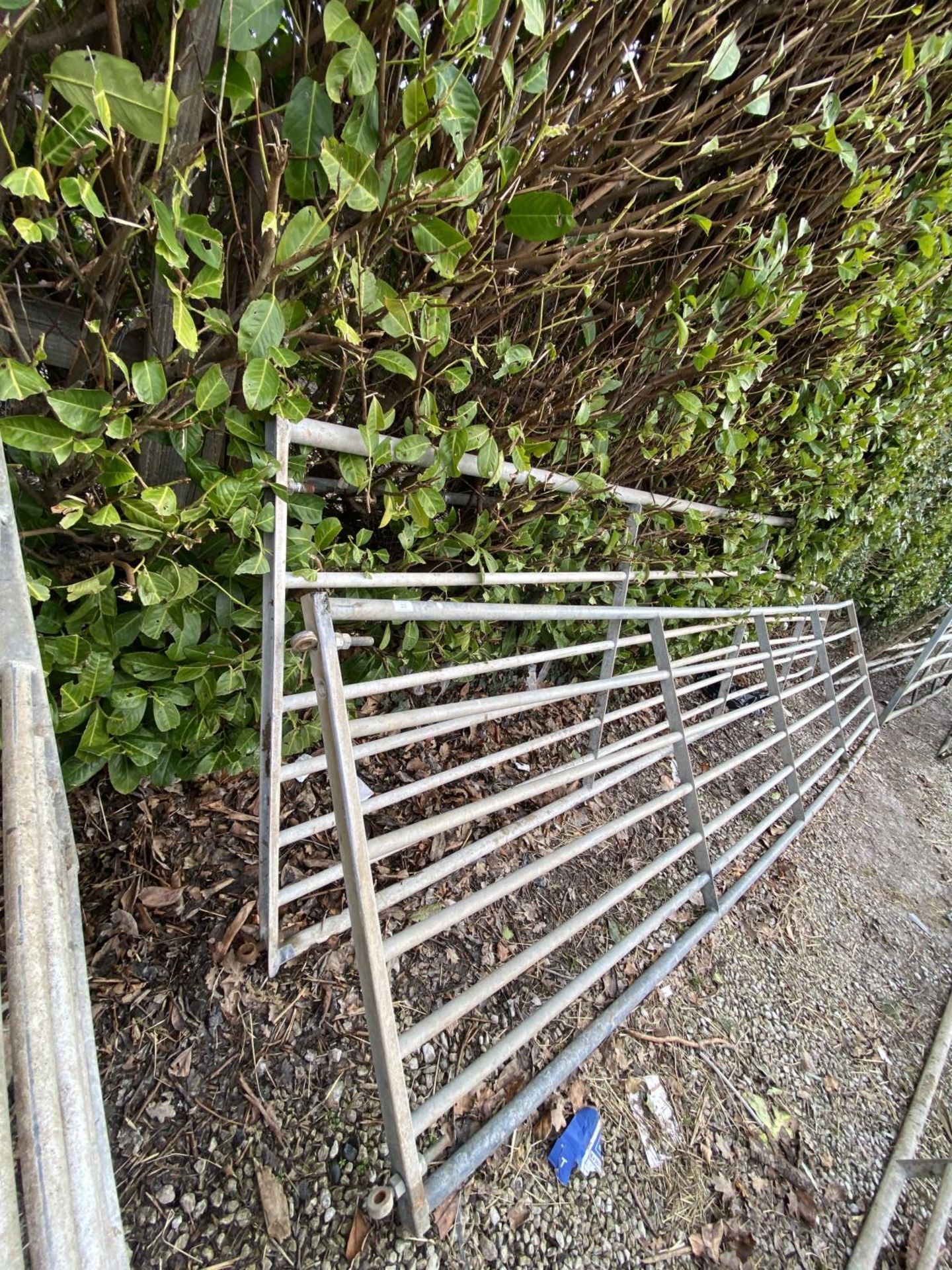 TWO GALVANISED GATES 16' LONG -+ VAT