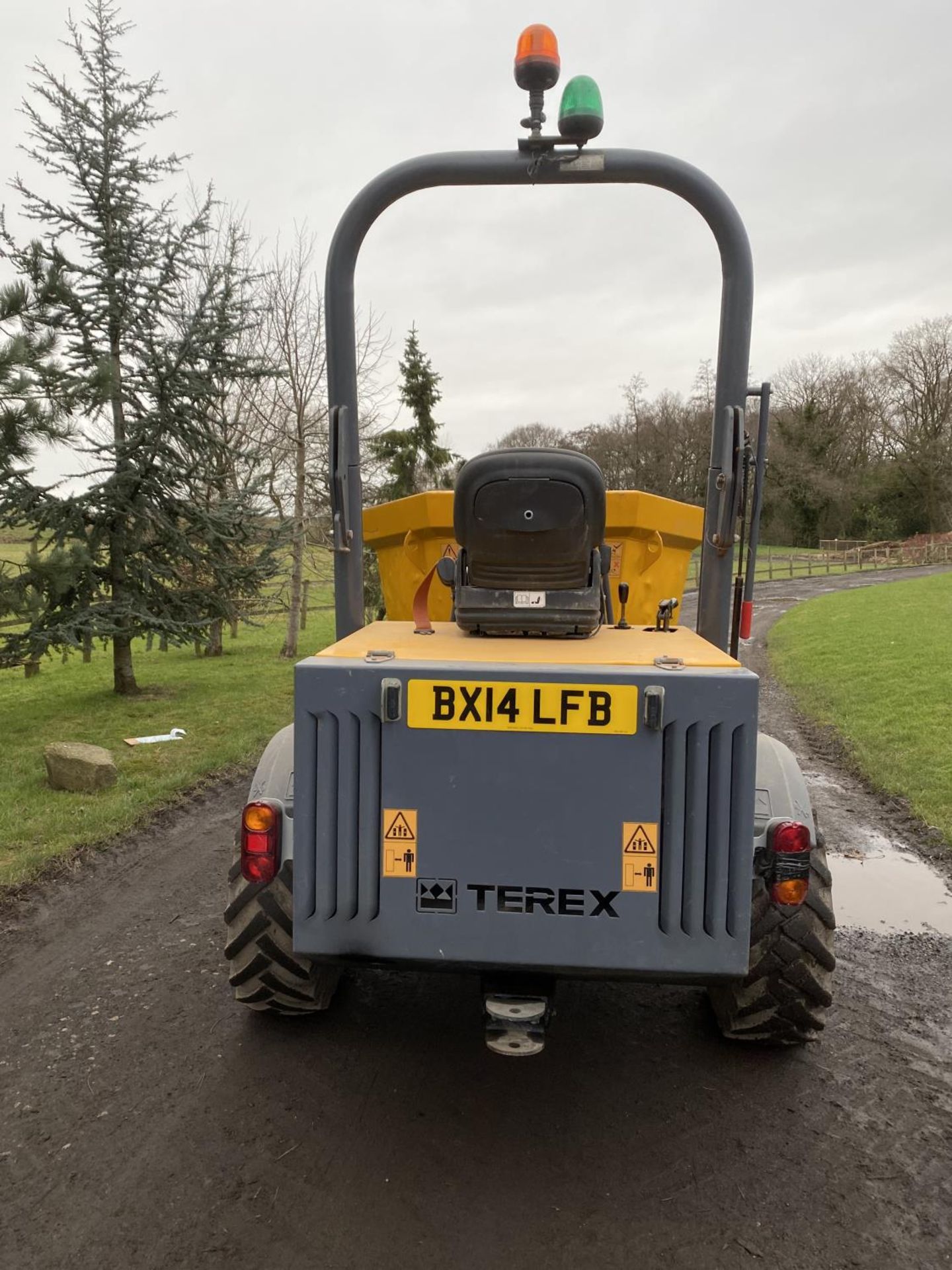 A TEREX TA 3SH 3 TONNE SWIVEL DUMPER BX14 LFB 1101 HOURS +VAT WITH V5 ALSO SECURITY CODE PAD - Image 4 of 12