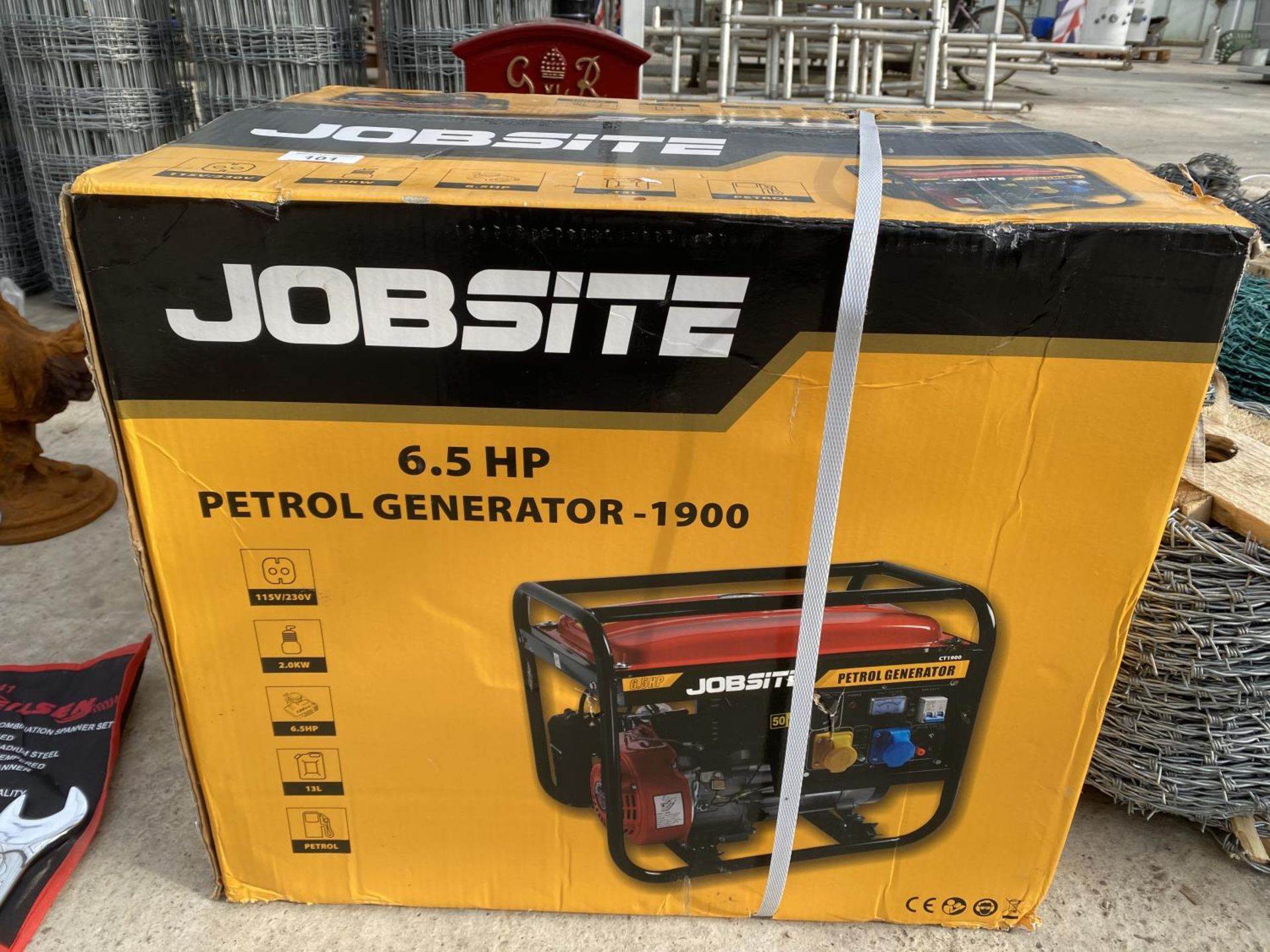 A JOBSITE 6.5hp PETROL GENERATOR + VAT