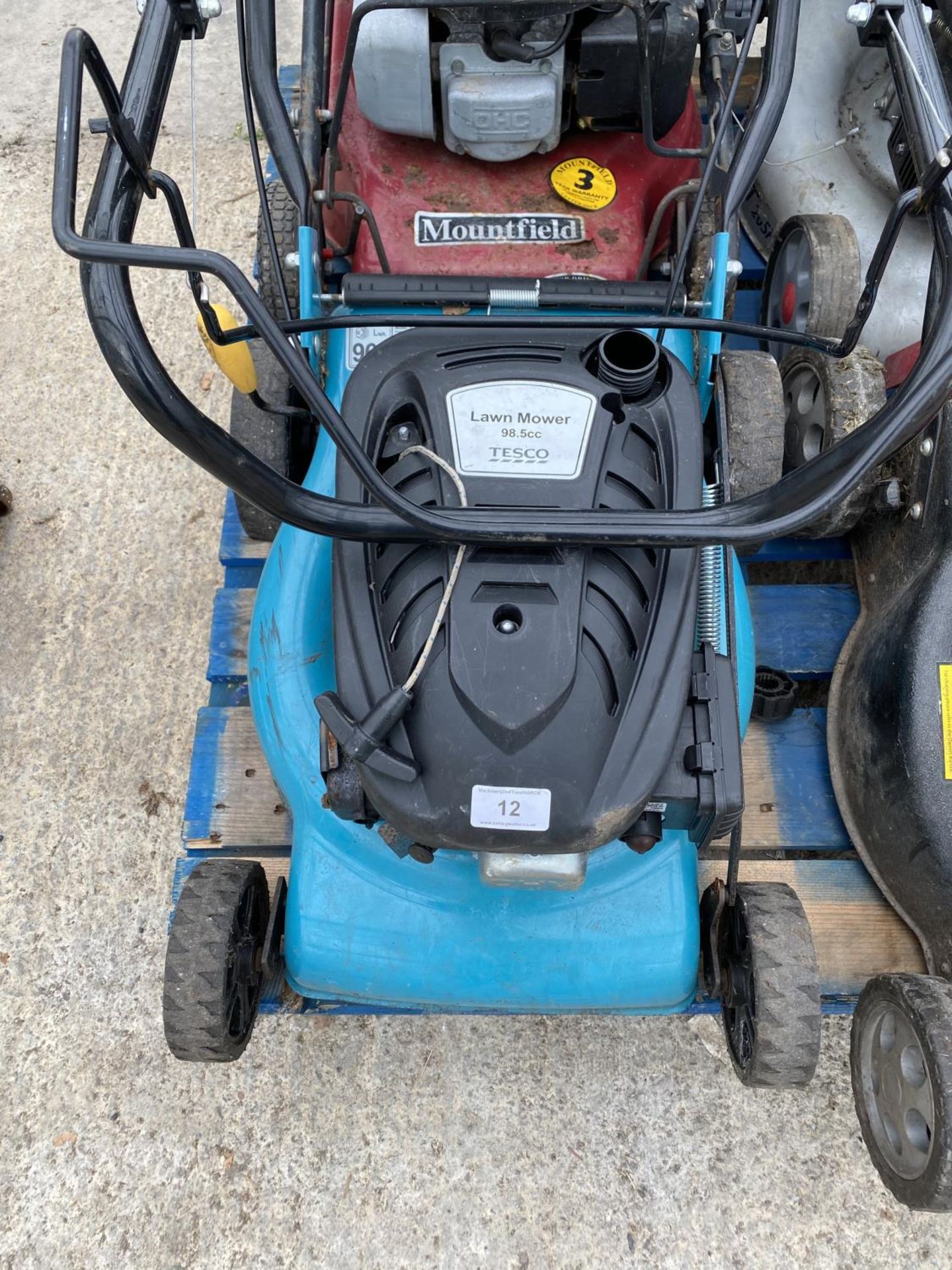 FOUR LAWN MOWERS - A MOUNTFIELD WITH 4.5 HONDA ENGINE, A MOUNTFIELD HP470 WITH B & S ENGINE A WOLF - Image 3 of 6