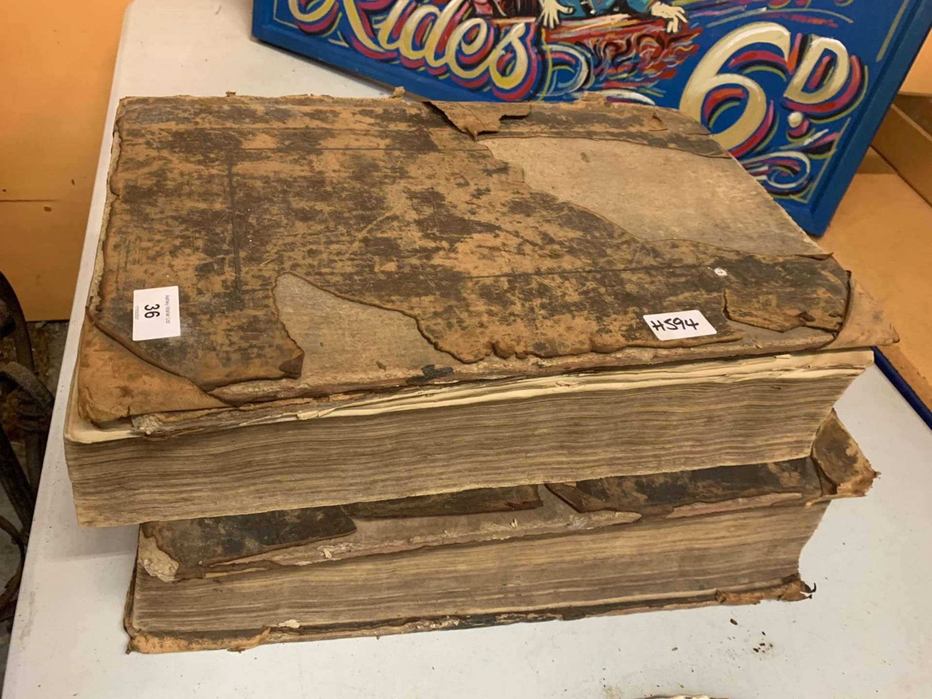 A PAIR OF LARGE ANTIQUE BOOKS 'ACTS AND MONUMENTS OF MATTERS MOST SPECIAL AND MEMORABLE HAPPENING IN - Image 2 of 14