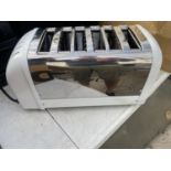 A DUALIT SIX SLICE TOASTER BELIEVED IN WORKING ORDER BUT NO WARRANTY