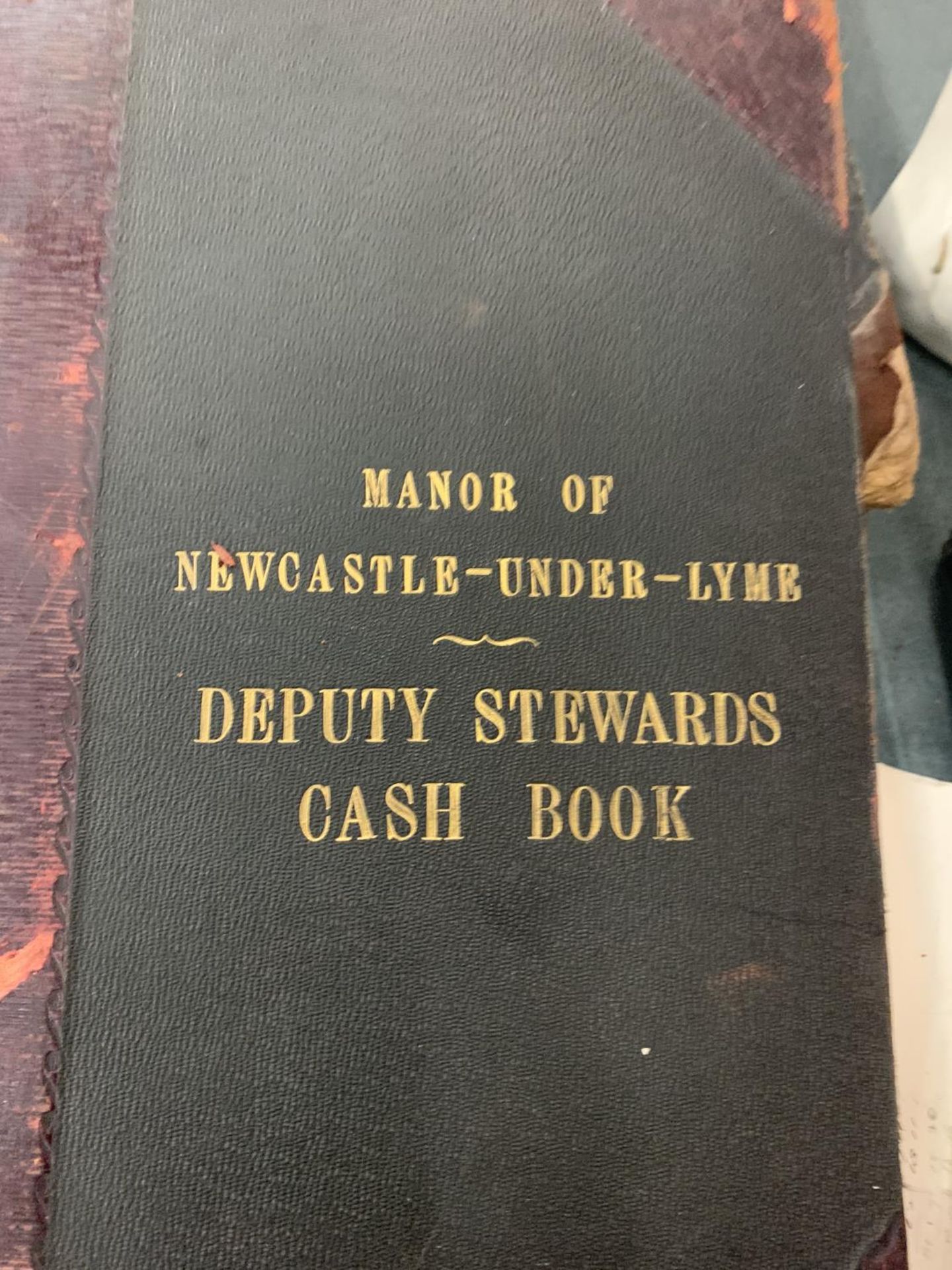 THREE EARLY HARDBACK MANOR OF NEWCASTLE UNDER LYME DEPUTY STEWARDS CASH BOOKS AND A WILL BOOK - Image 8 of 14